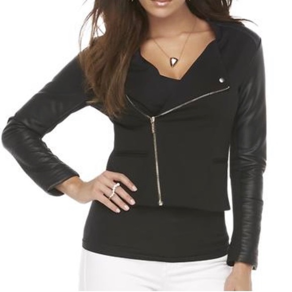 Kardashian Kollection Jackets & Blazers - ✨ Kardashian Kollection Black Biker Jacket, Med ✨